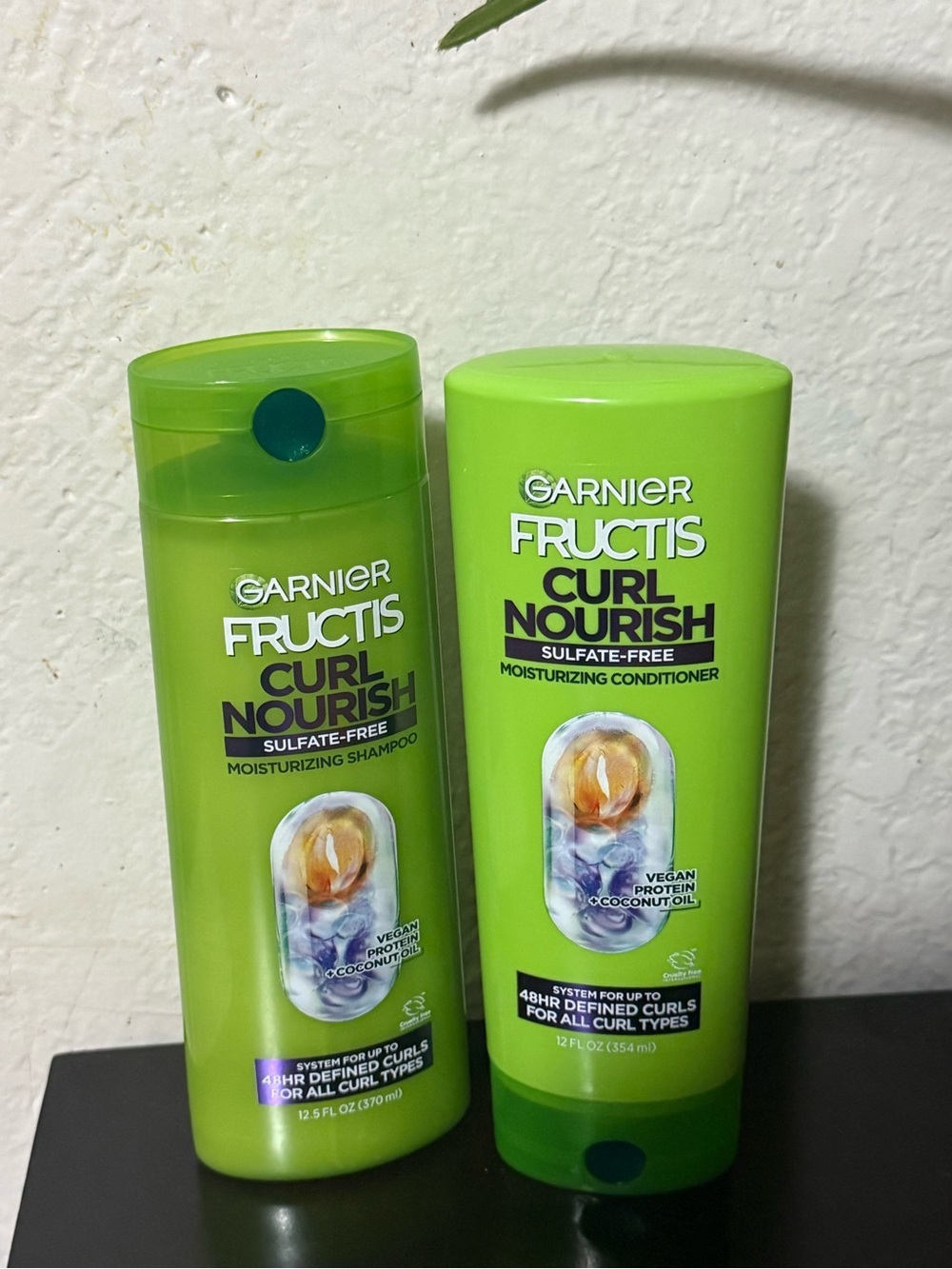 Garnier Fructis Curl Nourish Shampoo & Conditioner - Bright Lime Green